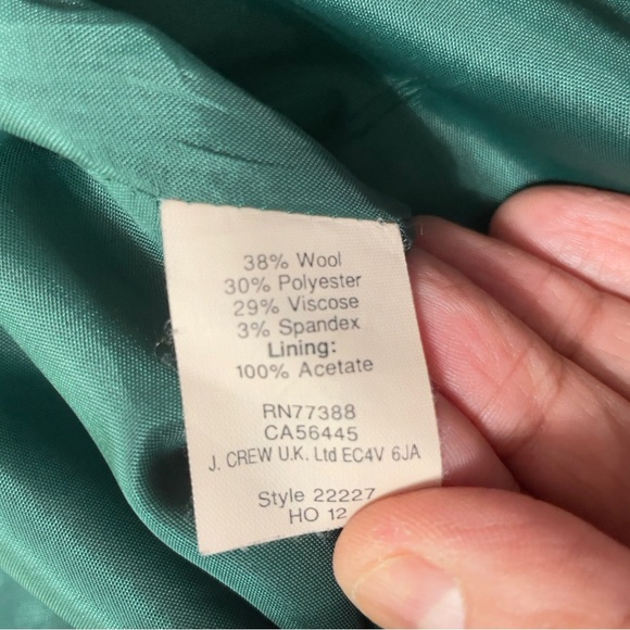 J. Crew The Pencil Skirt Womens Sz 4 Blue Green Plaid Classic High Waist Pencil - Picture 7 of 9